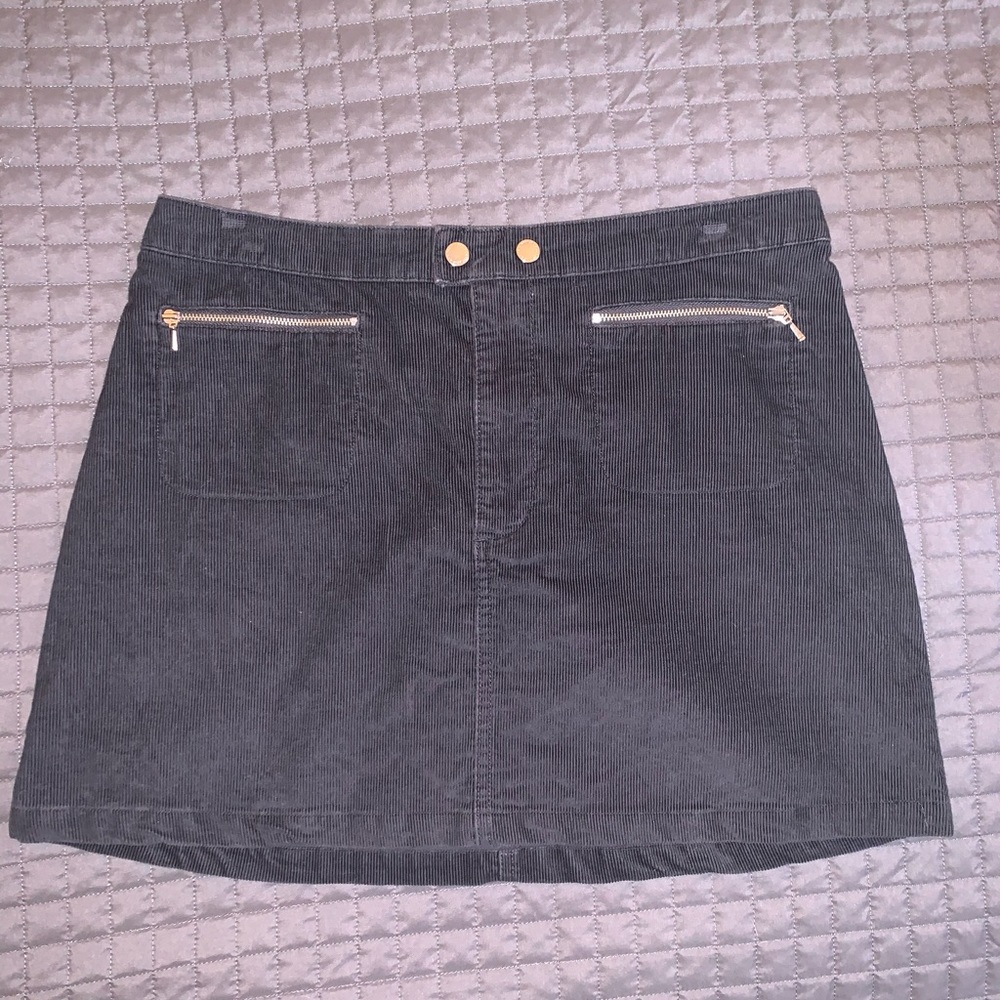 Corduroy blue skirt
